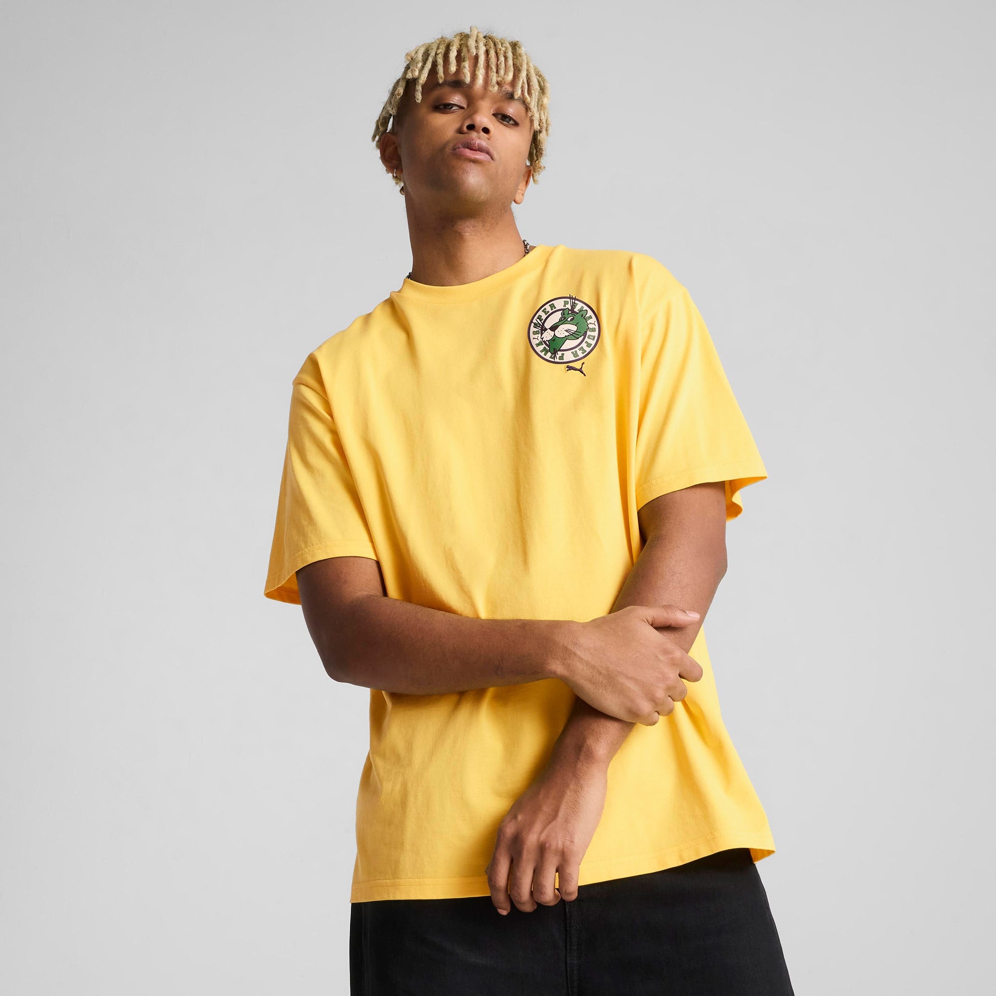 Puma Graphics Super Erkek Sarı T-Shirt