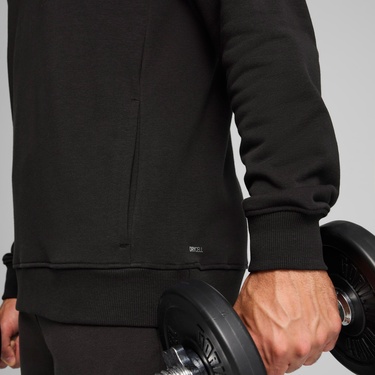  Puma Tad Ess French Terry Erkek Siyah Sweatshirt