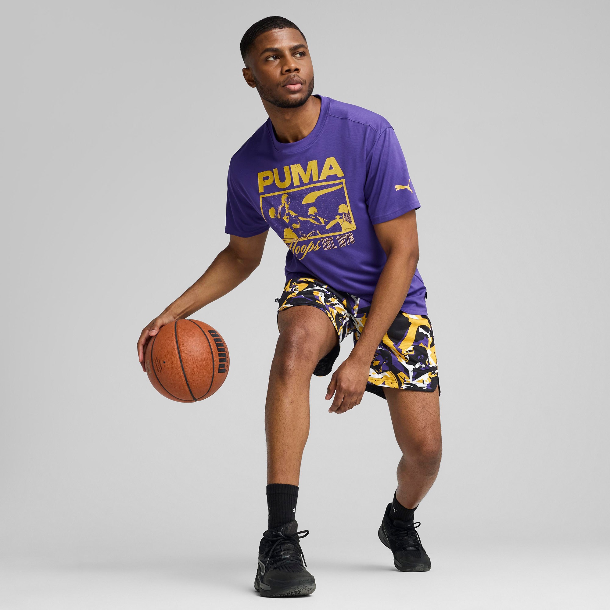 Puma Rival Rage 1 Erkek Mor T-Shirt