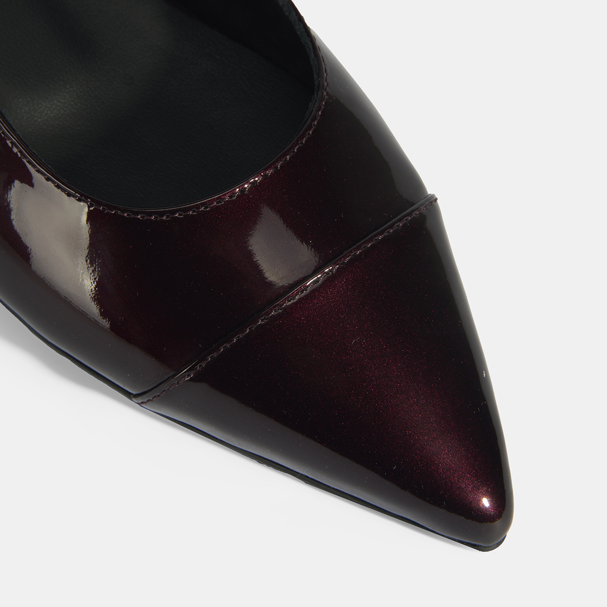 Kadın Bordo Ayarlanabilir Tokalı Rugan Babet