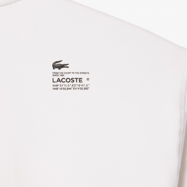  Kadın Relaxed Fit Kapüşonlu Beyaz Sweatshirt