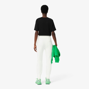  Kadın Tapered Fit Beyaz Eşofman Altı