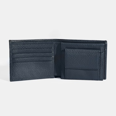  Erkek Lacivert Deri Cüzdan