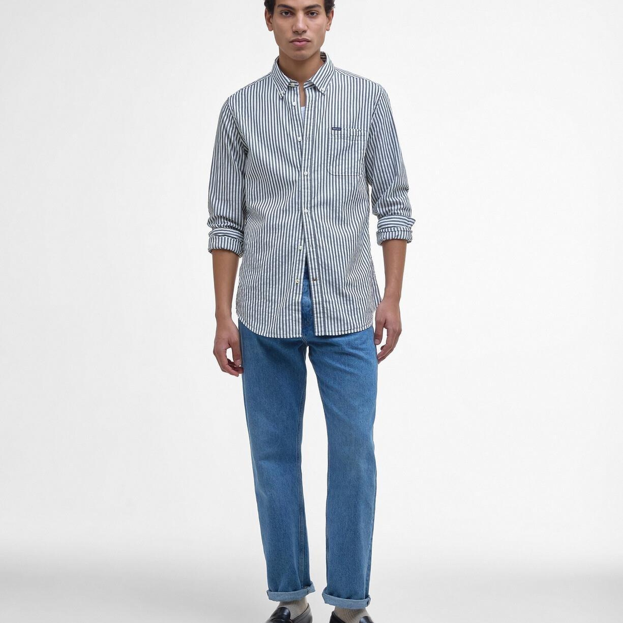 Barbour Cresswell Seersucker Tailored Fit Gömlek