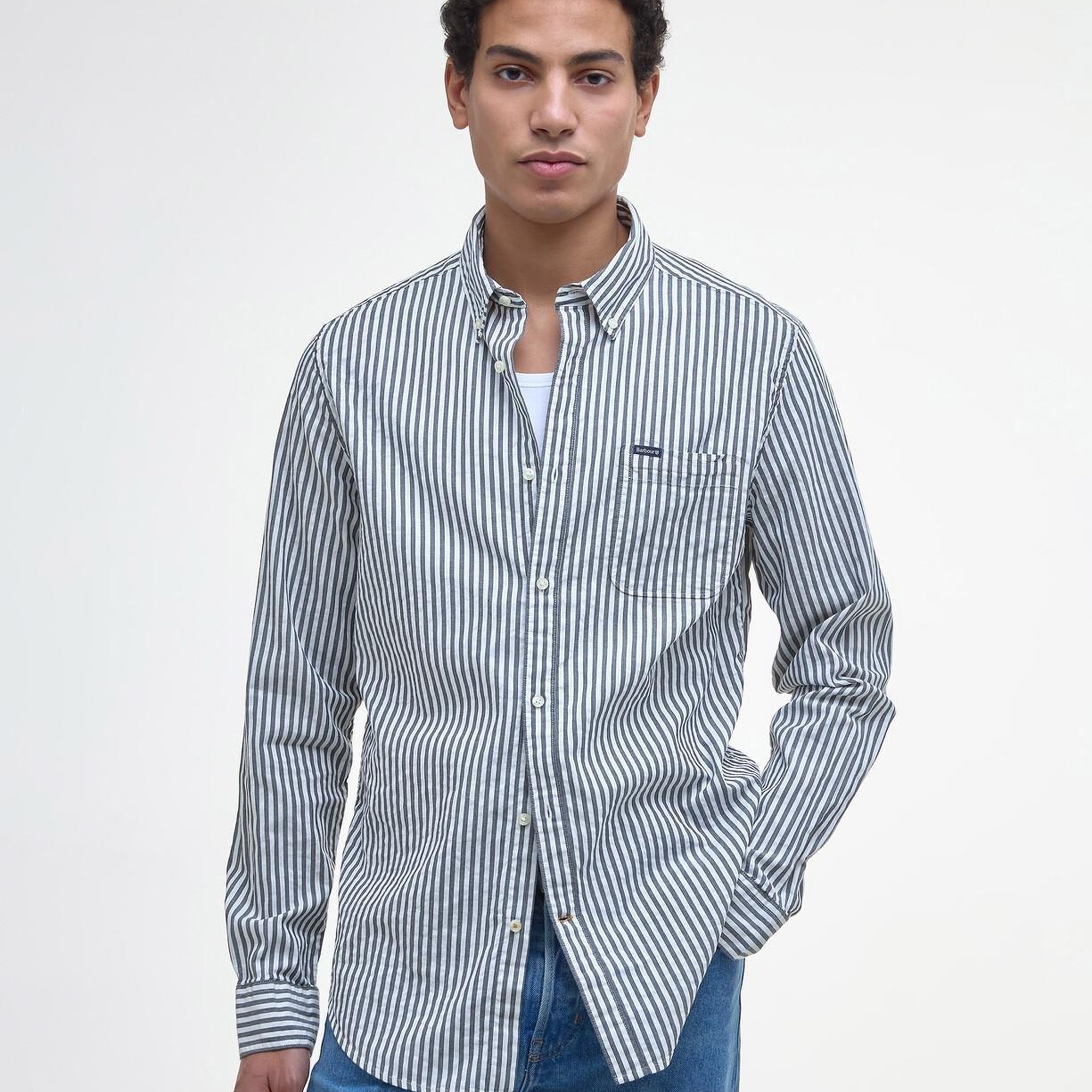 Barbour Cresswell Seersucker Tailored Fit Gömlek