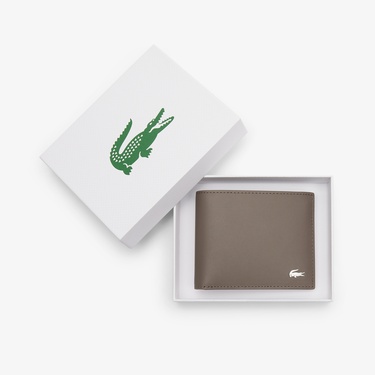  Lacoste FG Erkek Deri Açık Kahverengi Cüzdan