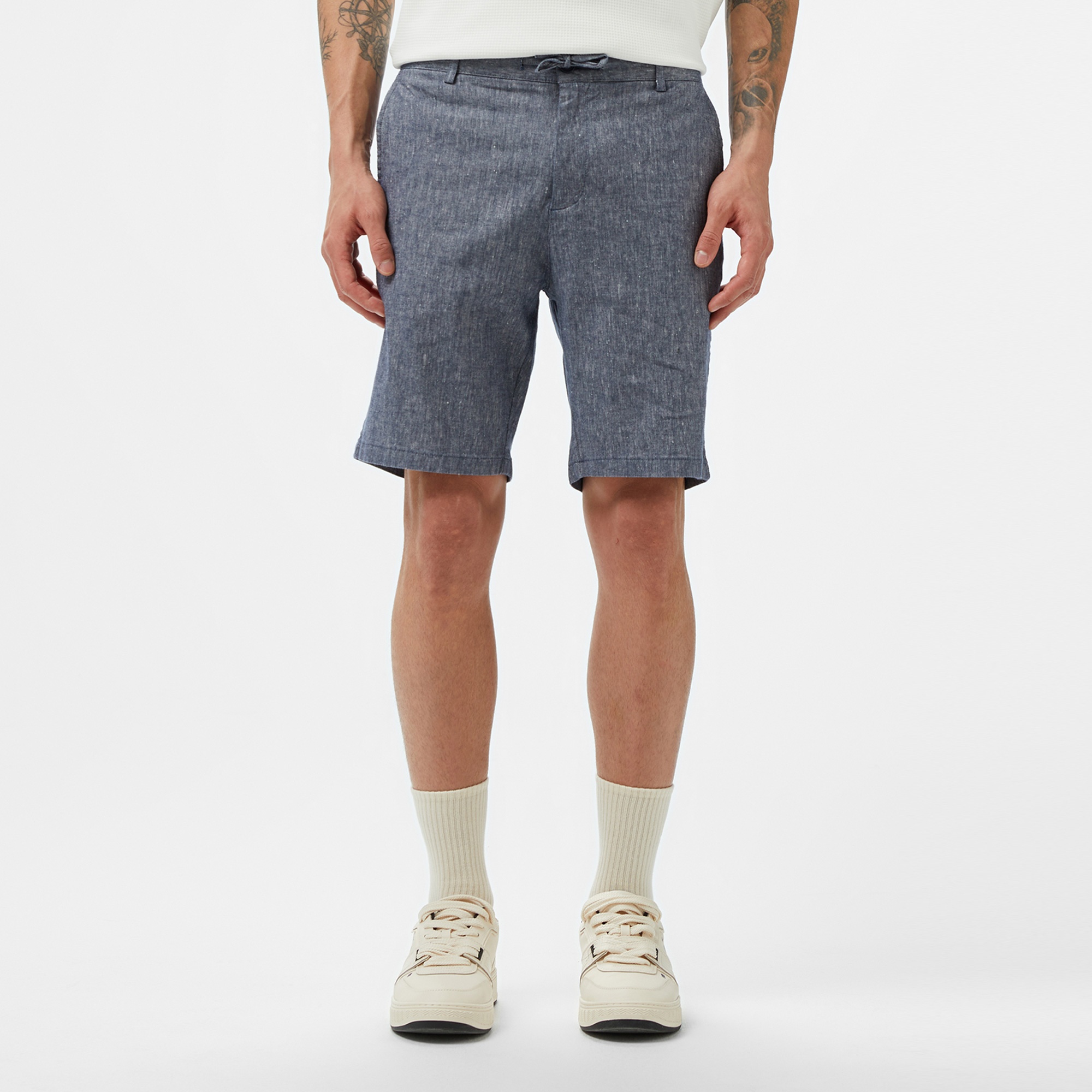 Erkek Regular Fit Lacivert Bermuda Şort