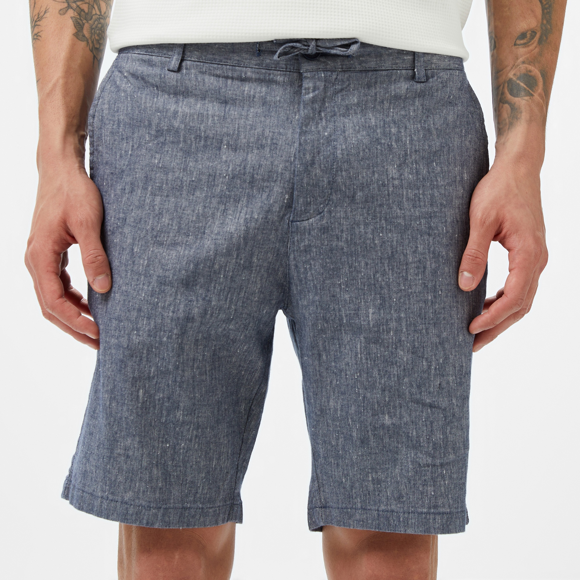 Erkek Regular Fit Lacivert Bermuda Şort