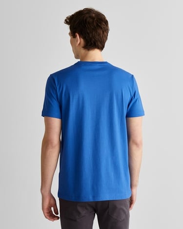  GANT Erkek Lacivert Regular Fit Bisiklet Yaka Logolu T-Shirt