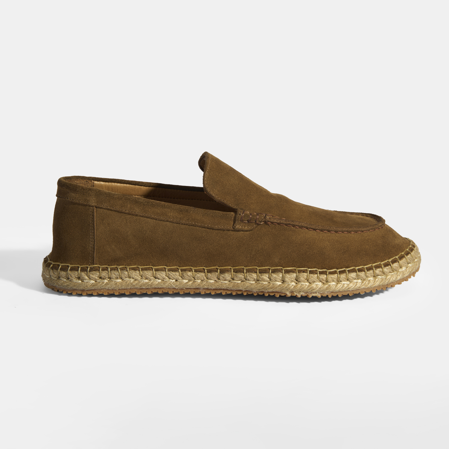  Erkek Taba Slip-On Süet Espadril