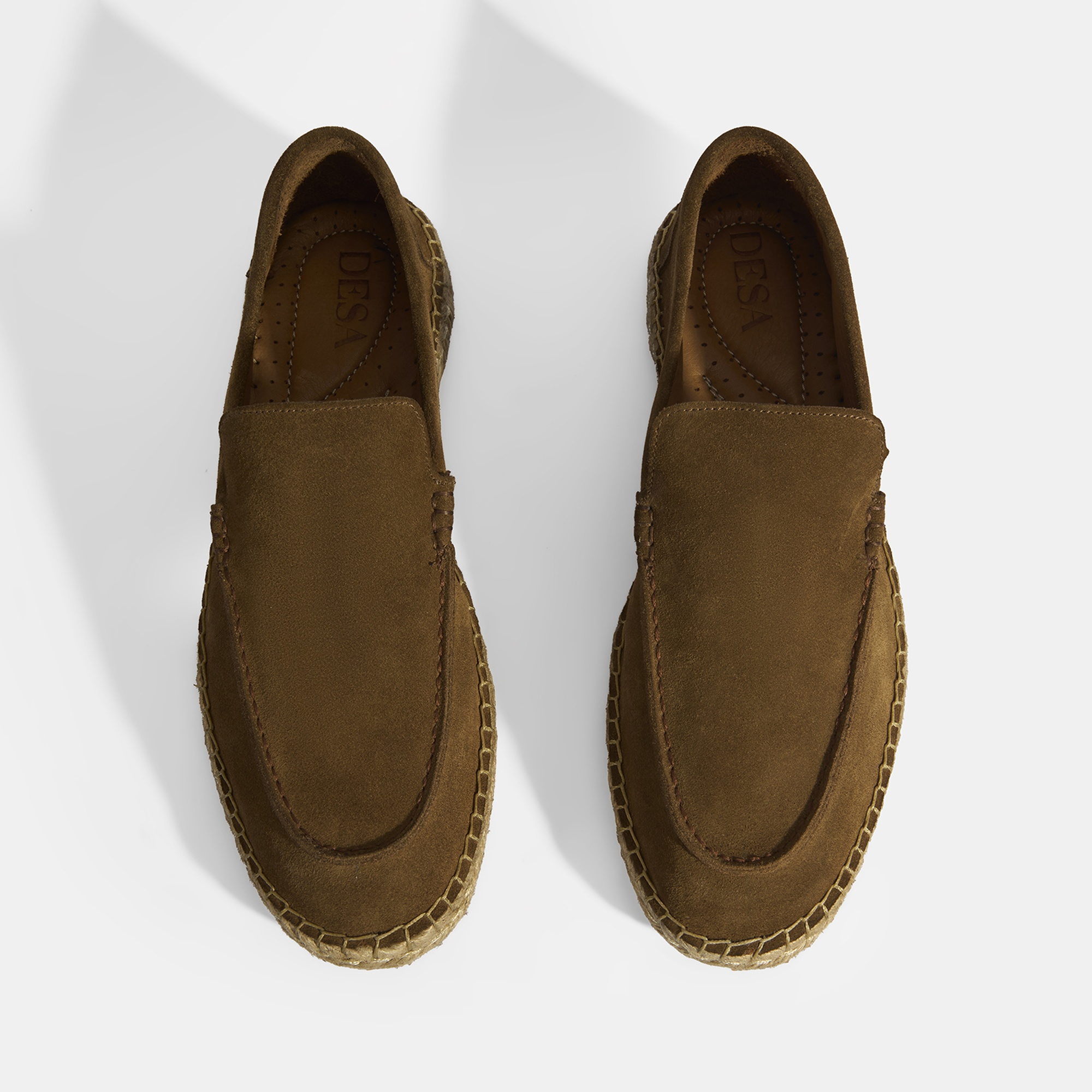 Erkek Taba Slip-On Süet Espadril