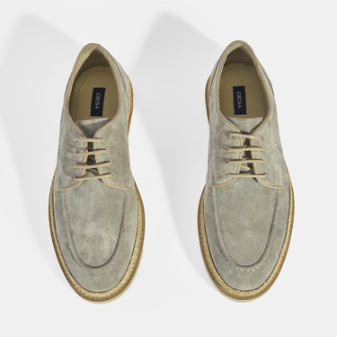  Erkek Gri Örgü Detaylı Bağcıklı Günlük Ayakkabı