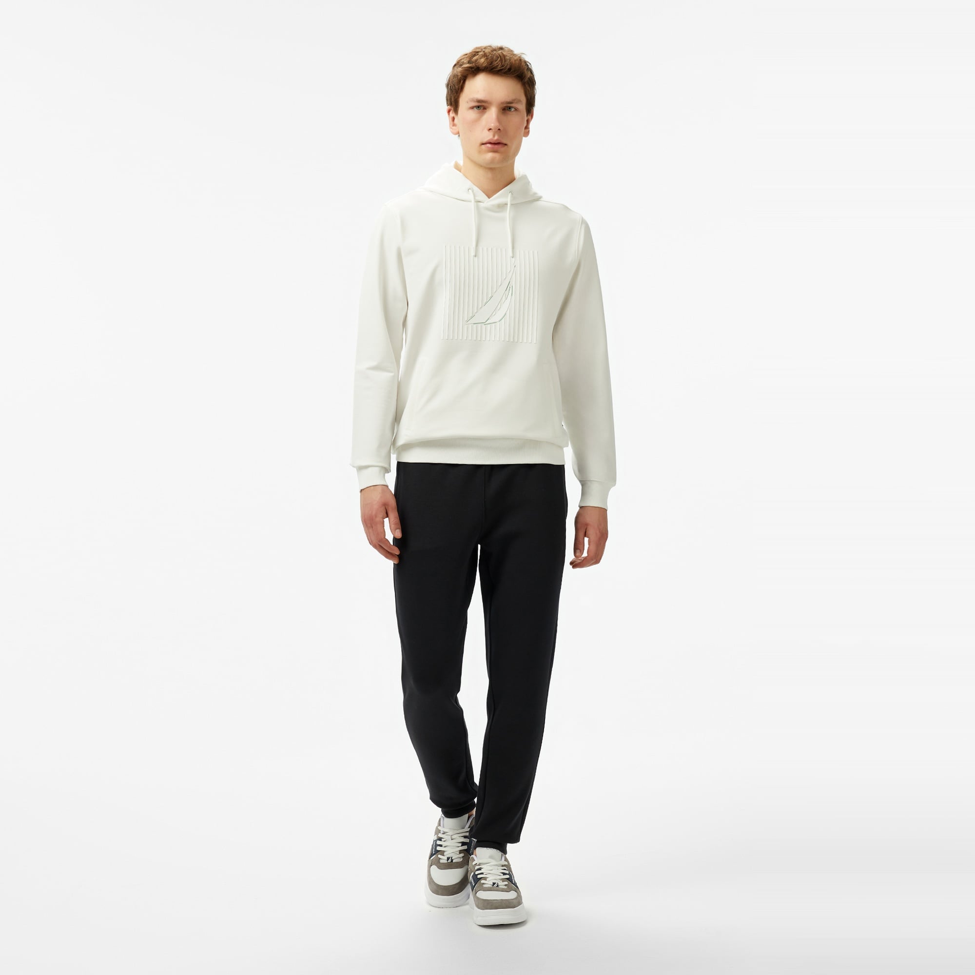 Nautica Erkek Krem Regular Fit Sweatshirt