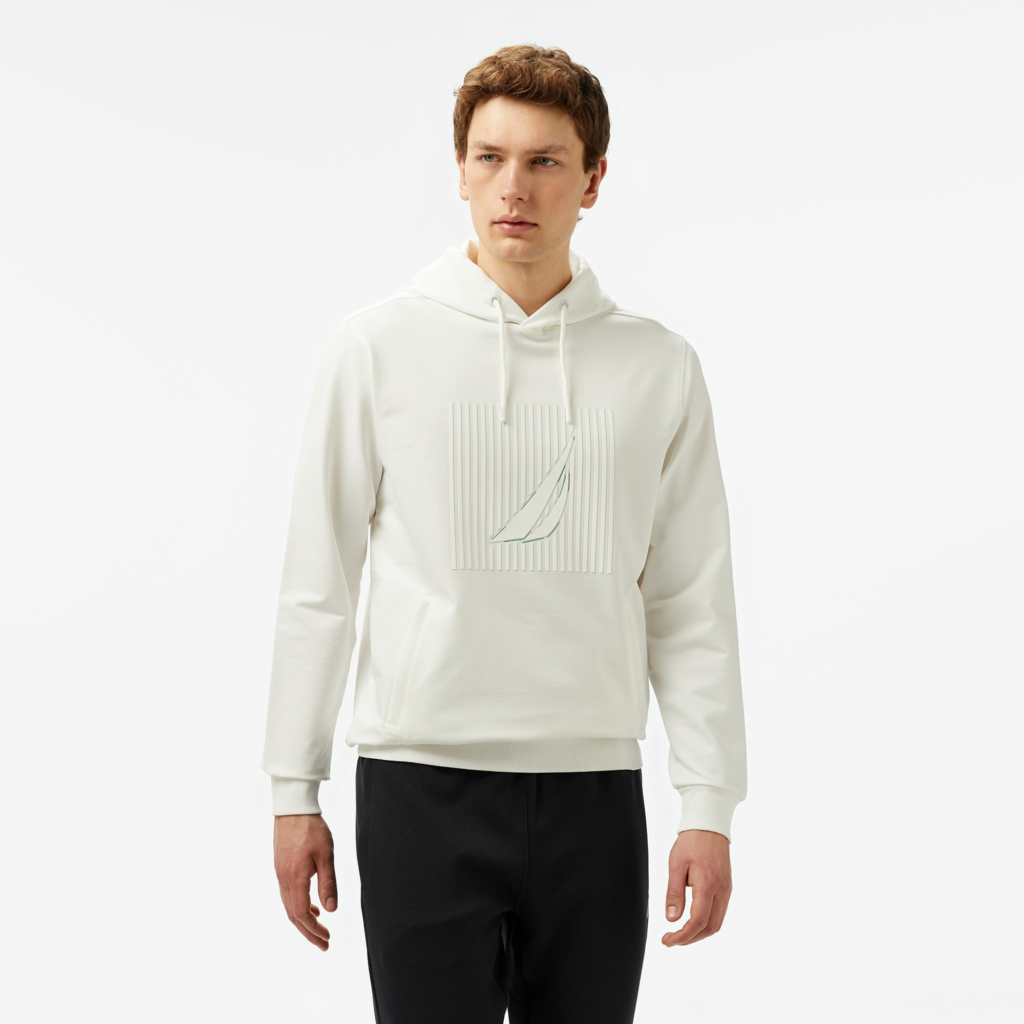  Nautica Erkek Krem Regular Fit Sweatshirt