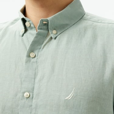  Nautica Erkek Yeşil Classic Fit Gömlek