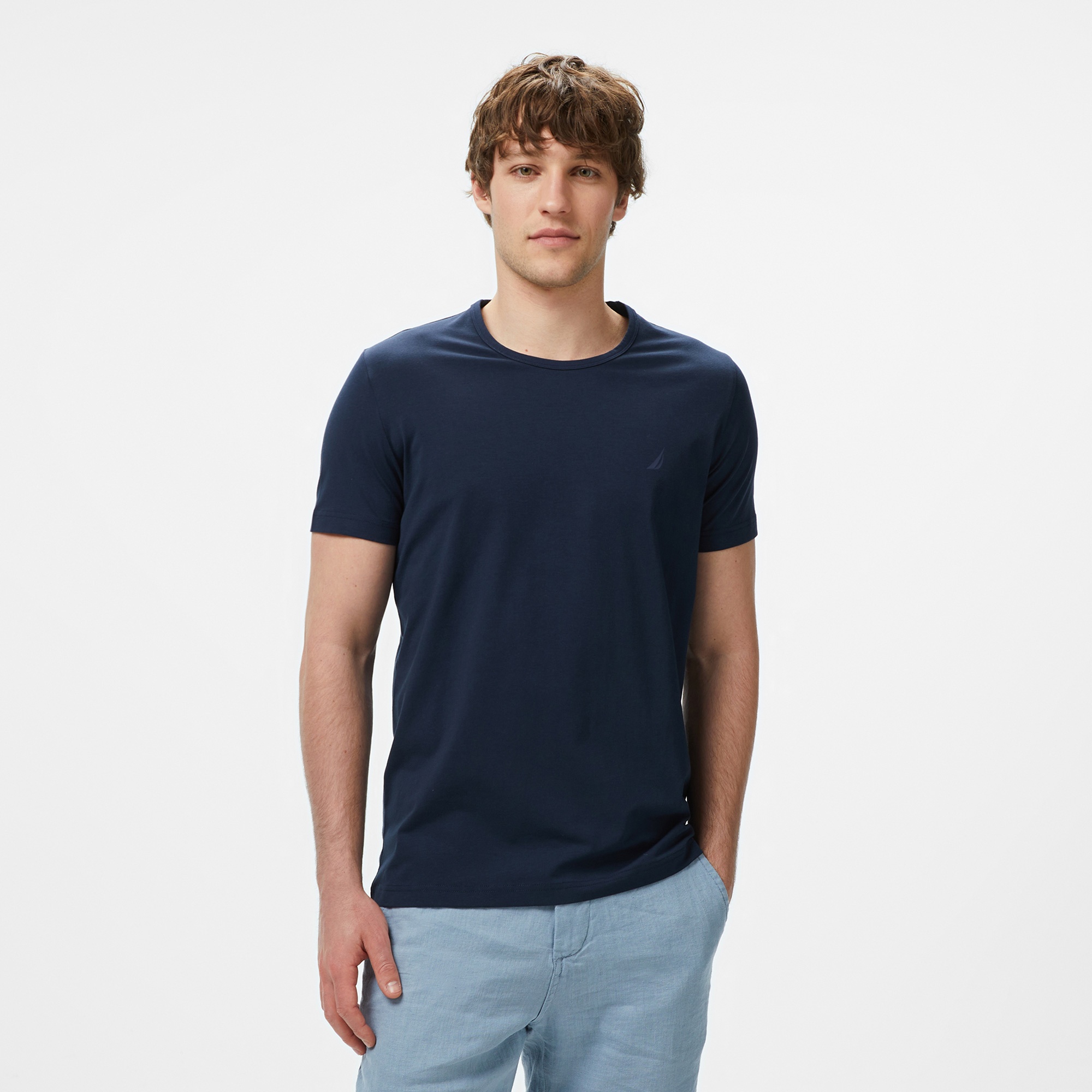 Nautica Erkek Lacivert Regular Fit T-Shirt