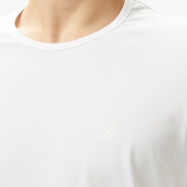  Nautica Erkek Beyaz Regular Fit T-Shirt