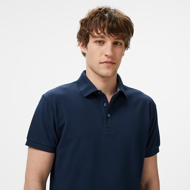  Nautica Erkek Lacivert Classic Fit Polo Yaka T-Shirt