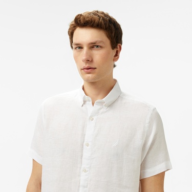  Nautica Erkek Beyaz Classic Fit Gömlek