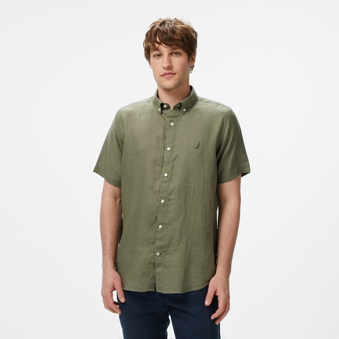  Nautica Erkek Haki Classic Fit Gömlek