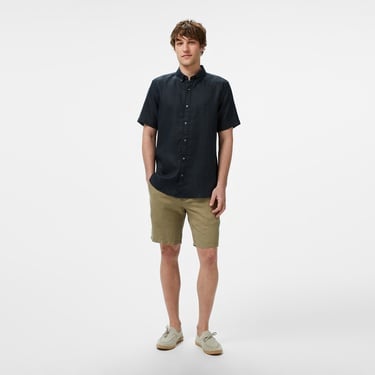  Nautica Erkek Siyah Classic Fit Gömlek