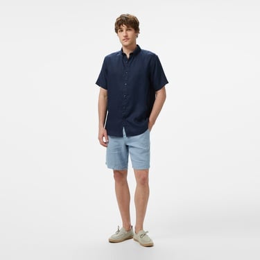  Nautica Erkek Lacivert Classic Fit Gömlek