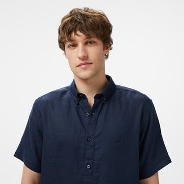  Nautica Erkek Lacivert Classic Fit Gömlek