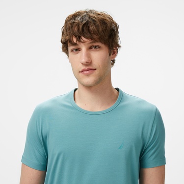  Nautica Erkek Yeşil Regular Fit T-Shirt