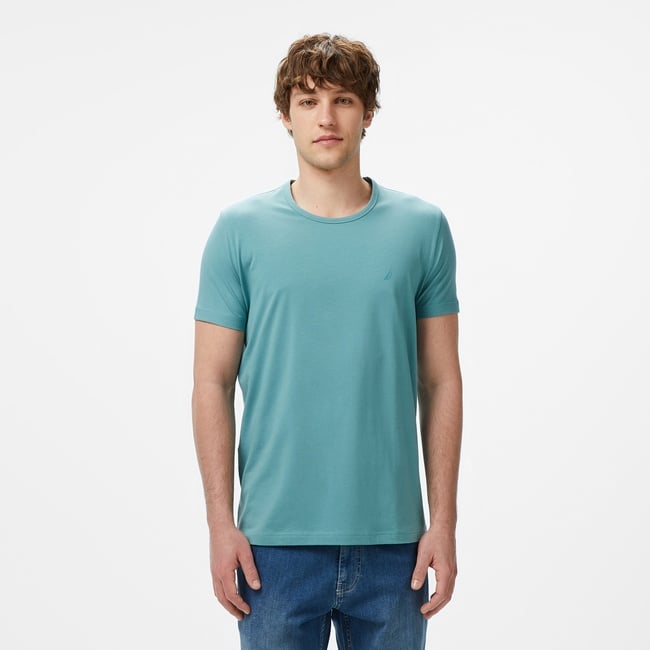  Nautica Erkek Yeşil Regular Fit T-Shirt