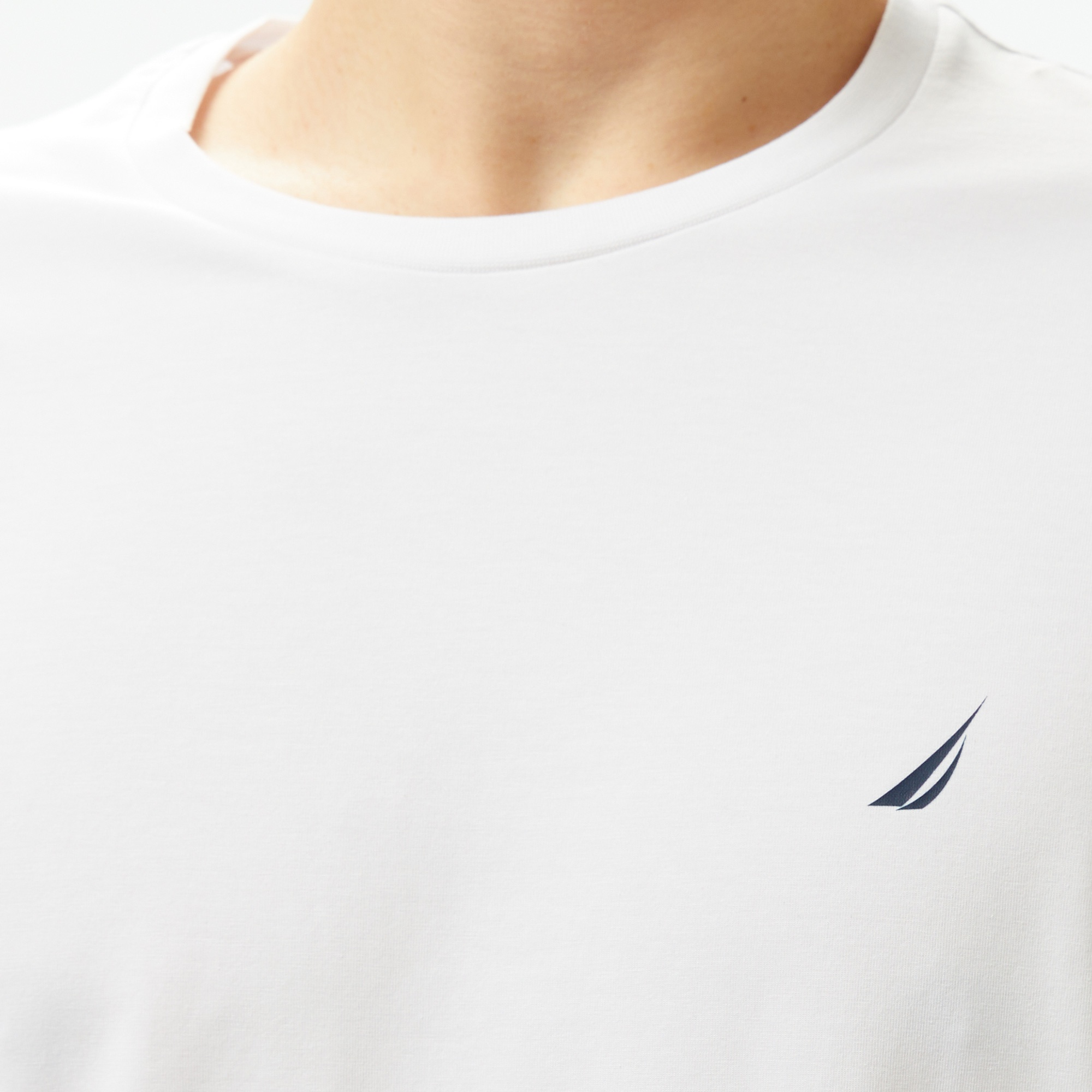 Nautica Erkek Beyaz Regular Fit T-Shirt