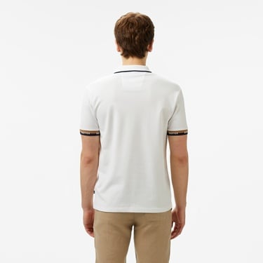  Nautica Erkek Beyaz Classic Fit Polo Yaka T-Shirt