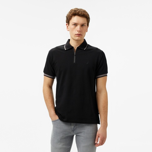  Nautica Erkek Siyah Classic Fit Polo