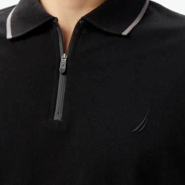  Nautica Erkek Siyah Classic Fit Polo