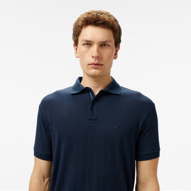  Nautica Erkek Lacivert Classic Fit Polo Yaka T-Shirt