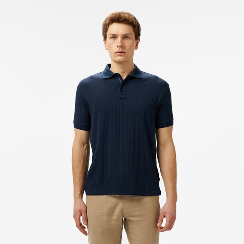  Nautica Erkek Lacivert Classic Fit Polo Yaka T-Shirt