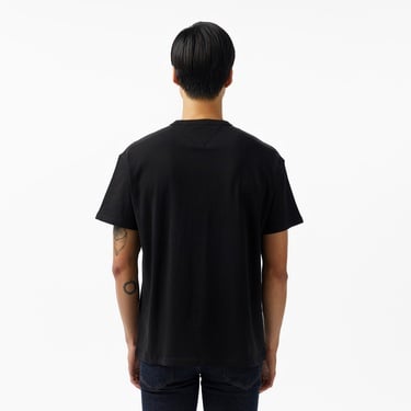  Tommy Jeans Relax Badge Erkek Siyah T-Shirt