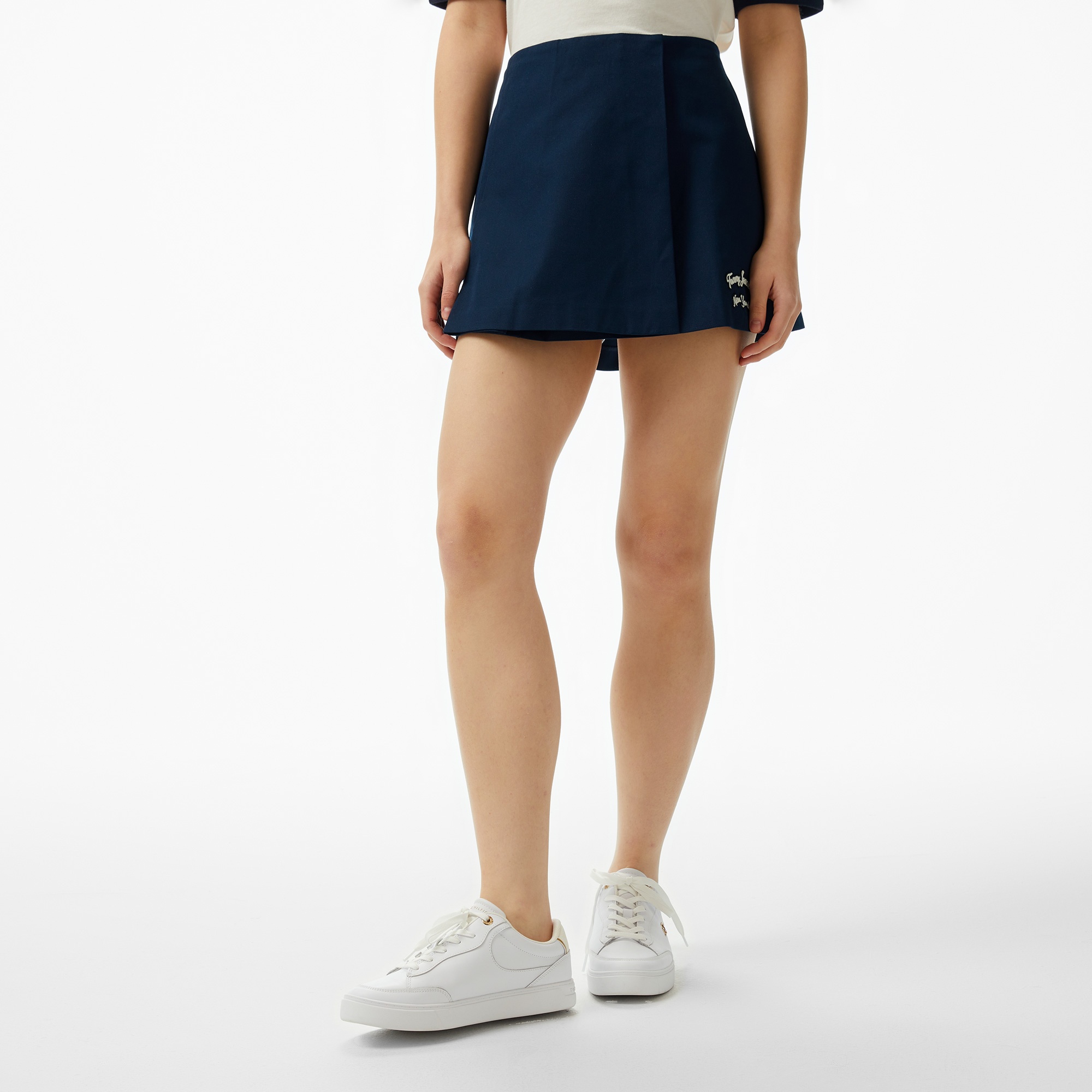 Tommy Jeans Tjcw Tailored Pleated Mini Kadın Lacivert Etek