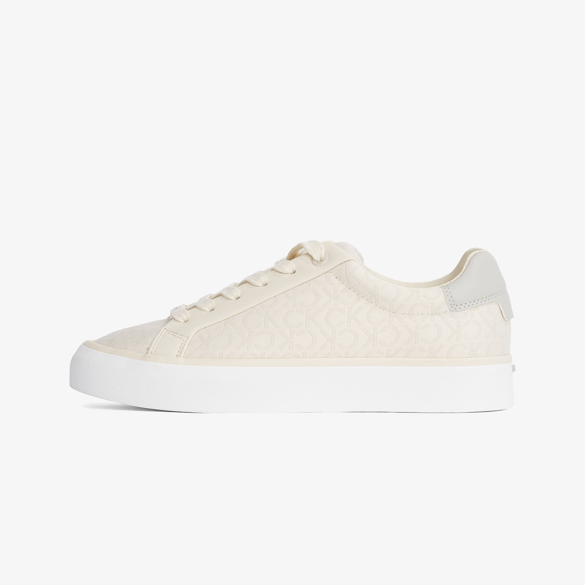 Calvin Klein Vulcanic Lace Up Kadın Bej Sneaker