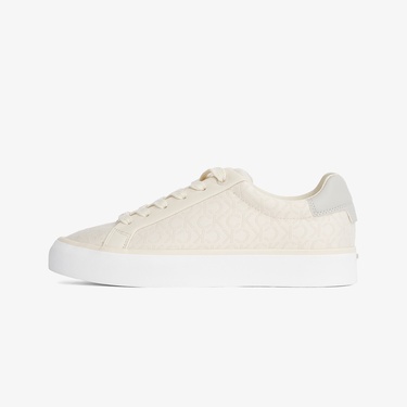  Calvin Klein Vulcanic Lace Up Kadın Bej Sneaker
