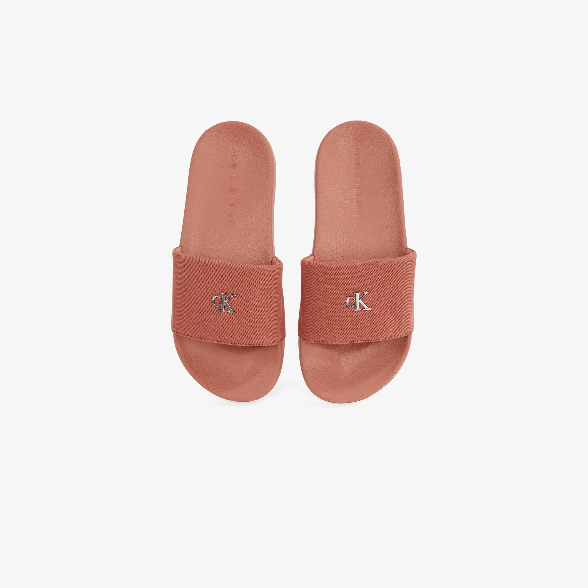 Calvin Klein Slide Monogram Hardware Kadın Pembe Terlik