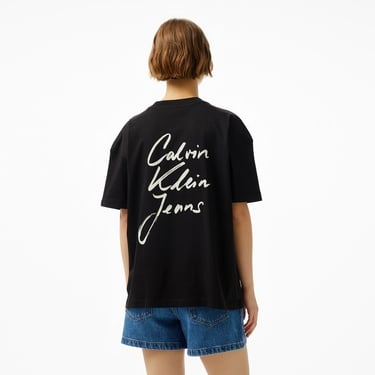 Calvin Klein Kadın Siyah T-Shirt