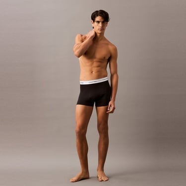  Calvin Klein Relaxed Trunk 3'lü Erkek Siyah Boxer