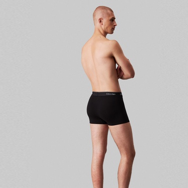  Calvin Klein Relaxed Trunk 3'lü Erkek Siyah Boxer