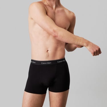  Calvin Klein Relaxed Trunk 3'lü Erkek Siyah Boxer