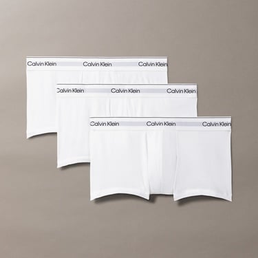  Calvin Klein Low Rise Trunk 3'lü Erkek Beyaz Boxer