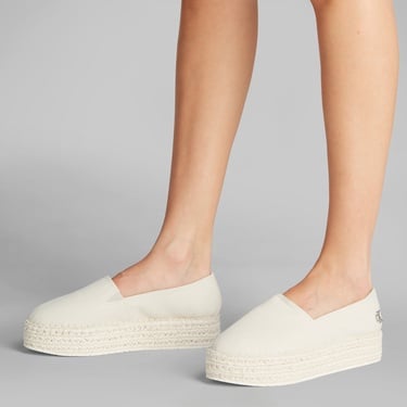  Calvin Klein Flatform Kadın Bej Espadril