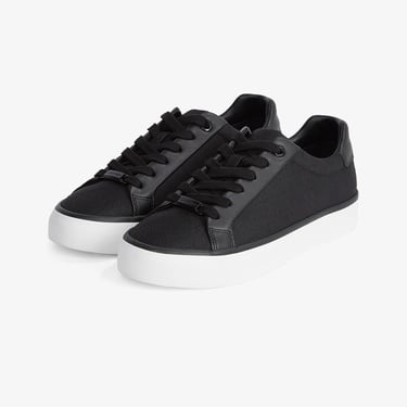  Calvin Klein Vulcanic Lace Up Kadın Siyah Sneaker