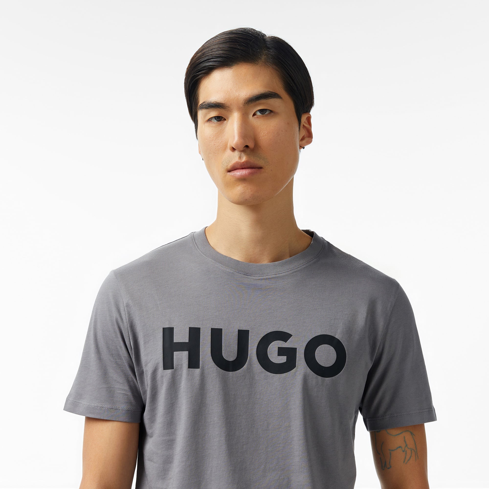 Hugo Dulivio Erkek Gri T-Shirt