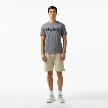  Hugo Dulivio Erkek Gri T-Shirt