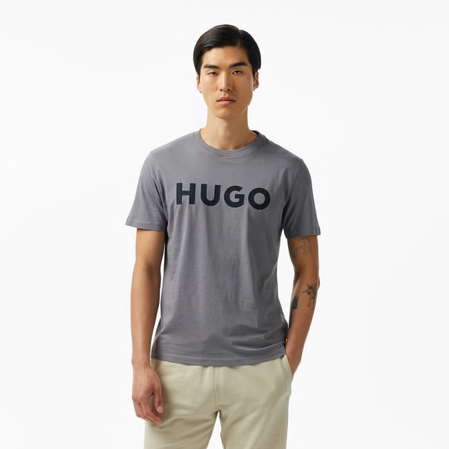  Hugo Dulivio Erkek Gri T-Shirt